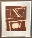 Abstract artist's proof by Geoffrey Le Fever, 1983, drawing, sold Jul 2025