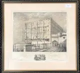 S.E. View of Norwich Castle in 1834 by Charles Joseph Hullmandel, lithograph, sold Jul 2025