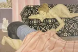 Not Playing Games by Sally Moore, oil on canvas, sold Nov 2025