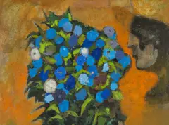 Untitled by John Elwyn, oil on board, sold Nov 2025
