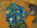 Untitled by John Elwyn, oil on board, sold Nov 2025