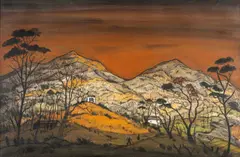 A Welsh Landscape - Croesor Valley by Fred Uhlman, oil on canvas, sold Nov 2025
