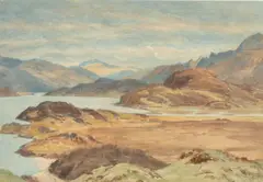 The Mawddach from Arthog by W. G. Collingwood, 1923, watercolour, sold Nov 2025