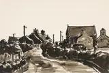 Possibly Carmel in Gwynedd by Kyffin Williams, ink, sold Nov 2025