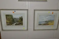 A picturesque river landscape by John Mole, 1885, watercolour on paper, offered Jun 2023