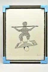 Marshall art by Billy Connolly, print, sold Jun 2023