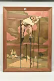 Stilted man by Clive Kidder, 1952, oil on canvas, sold May 2023