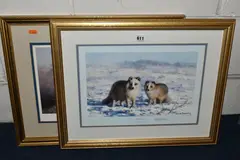 Comprising 'Lonely Vigil - Snow by David Shepherd, print (other), sold May 2023