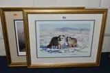 Comprising 'Lonely Vigil - Snow by David Shepherd, print (other), sold May 2023