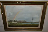 Land of milkwood and dylan by Donald Ayres, oil on canvas, sold May 2023