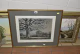 Comprising a view down an estuary by Colin Clifton, watercolour, sold May 2023