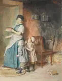 Freshly baked bread Signed with initials and dated RB83 (lower right) Watercolour heightened with white 37.7 x 28.1cm; 14¾ x 11in by Robert Barnes, Watercolour heightened with white, sold Mar 2023