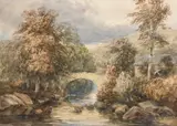 Stanley Mill by David Cox Sen., Pencil and watercolour, sold Mar 2023