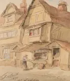 Old Shop at Loddon by Holmes Edwin Cornelius Winter, Watercolour, offered Mar 2023
