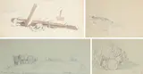 Study of an anchor by Edward Duncan, 1851, pencil, offered Mar 2023