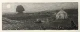 The Desolation of Egypt by William Holman Hunt Om, Etching, sold Mar 2023