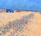 A Suffolk beach Oil by William Bowyer, Oil on board, sold Dec 2022