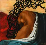 Composition with the torso of a female nude Signed with initials and by Jason M. Spivack, Oil on canvas, sold Dec 2022