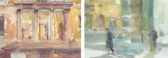 Before the Teatro La Fenice by Jonathan Trowell, oil on board, sold Dec 2022