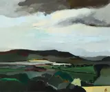 Passing Cloud Signed with monogram by Ben Levene, Oil on board, sold Dec 2022