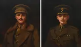 Portrait of Lieutenant Harold Lister Farquhar KCMG by Leon Sprinck, oil on canvas, sold Dec 2022