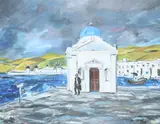 Saint Nicholas by Anthony Ayscough, Oil on canvas, sold Dec 2022