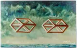 abstract by Therry Cheverney, oil on canvas, sold Jun 2024