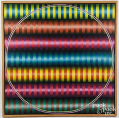 Vibrations by George Snyder, acrylic on canvas, sold Jun 2024