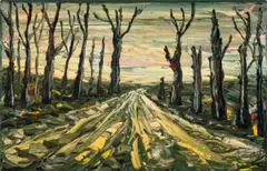 Landscape by Peter Booth, 1994, oil on canvas, offered Dec 2025