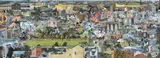 Newtown II by Ken Searle, 1999, oil on canvas, sold Dec 2025