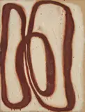 Untitled by Ildiko Kovacs, 1998, oil on card on linen on plywood, sold Dec 2025