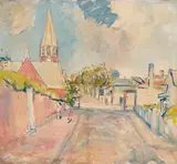 Carlton street by William Frater, oil on canvas, sold Dec 2025