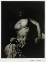 Max after surfing by Olive Cotton, 1939, printed 1995, silver gelatin photograph, sold May 2026