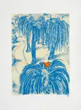 (The orange) Fruit dove in Clark Park by Brett Whiteley, 1980, colour screenprint, sold May 2026