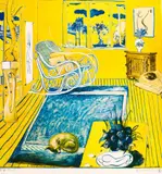 The cat by Brett Whiteley, 1980, offset lithograph, sold May 2026