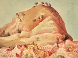 Bald Hill near Maleny, Queensland by Donald Friend, 1982, watercolour and ink on paper, sold May 2026