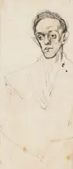 Study for portrait of Joshua Smith by William Dobell, 1943, ink on paper, sold May 2026