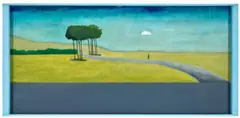 Clear day by Noel McKenna, 2002, oil and enamel on plywood, sold May 2026