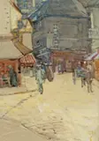 Old street, Dinan by Frances Hodgkins, 1902, watercolour on paper, sold Apr 2026