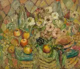 Domestic scene by Kate O’Connor, 1947, oil on canvas on composition board, sold Apr 2026