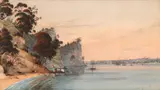 Auckland, New Zealand – from Kauri Point by Alfred Sharpe, 1887, watercolour on paper, offered Apr 2026
