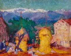 Meules de Blé à Monte Cassino by John Peter Russell, c.1889, oil on canvas, sold Apr 2026
