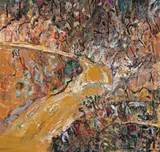 Flooded creek by Fred Williams, 1977, oil on canvas, offered Apr 2026