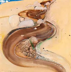 2pm light early january 1984 by Brett Whiteley, 1984, mixed media on card on board, sold Apr 2026