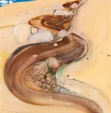 2pm light early january 1984 by Brett Whiteley, 1984, mixed media on card on board, sold Apr 2026