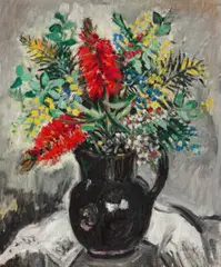 Bottlebrush by Margaret Preston, 1952, oil on canvas, offered Apr 2026