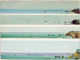 The bay and the bluff, Walkerville by Fred Williams, 1970, gouache on paper, sold Apr 2026