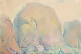 The Olgas – The dawning by Lloyd Rees, 1977, oil on canvas, sold Apr 2026