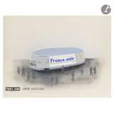 Projet pour un camion publicitaire France Soir by Félix Aublet, Gouache, mine de plomb, sold Oct 2025