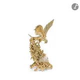 Le nid de l'aigle by Claude Victor Boeltz, Épreuve en bronze doré, cristal de roche, sold Oct 2025